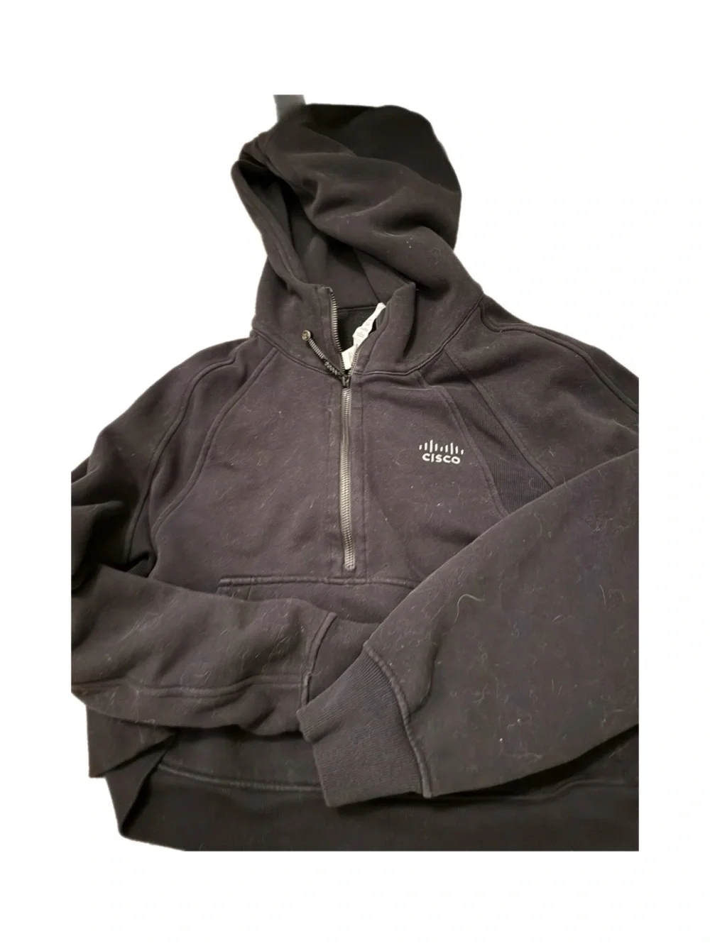 Lululemon M/L Cisco Black Half-Zip Scuba Sweatshirt for Women